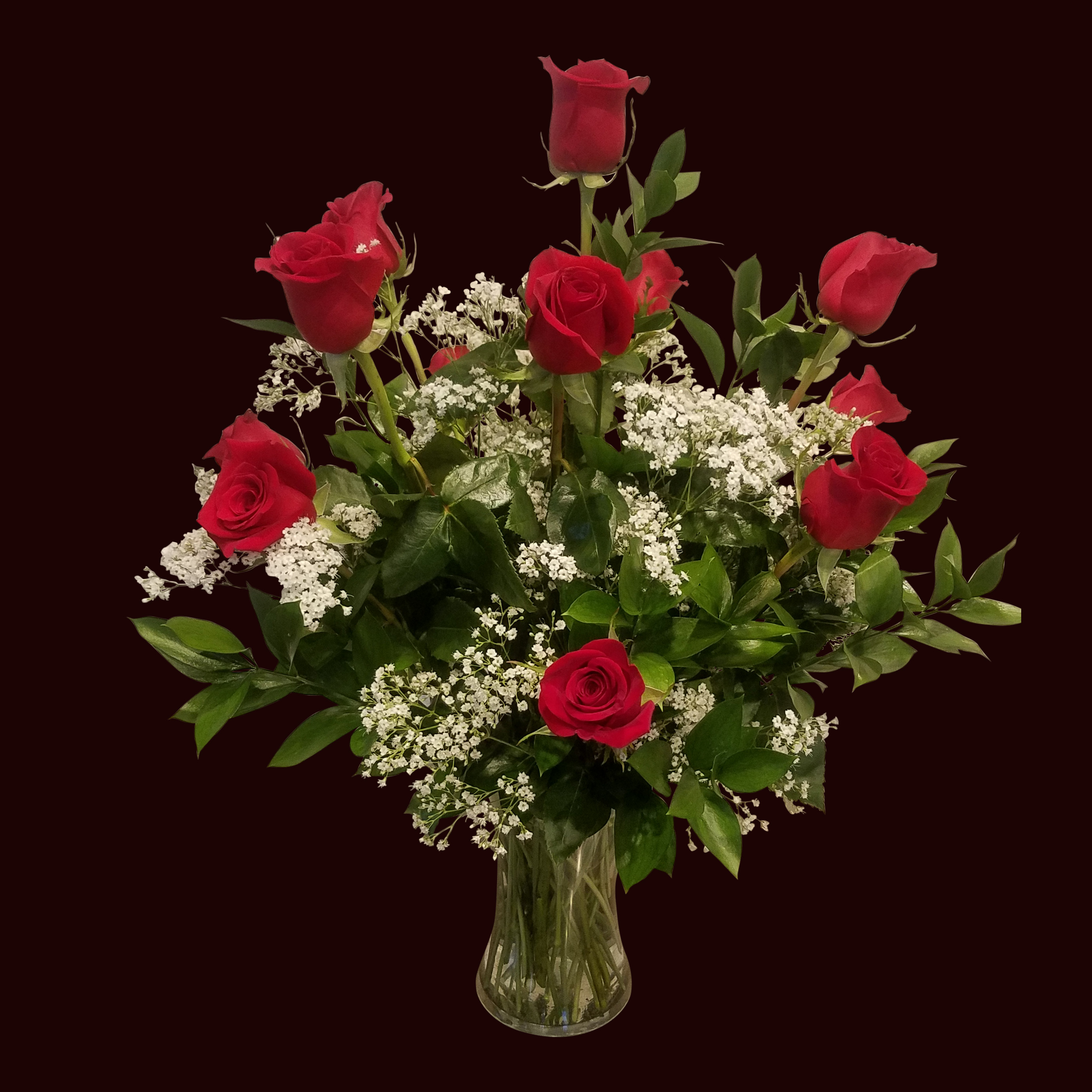 One Dozen Red Roses :: The Flower Shop